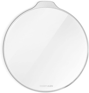 VONMÄHLEN, Vonmählen - (15W) Qi Wireless Charger Pad Case Friendly Ladegerät (AUR00014) - Glass Silver, VONMÄHLEN Wireless Charger »Aura Silver«