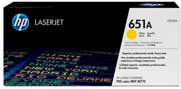 Hp, HP LJ Pro Enterprise M775, yellow, OEM HP No. 651A,CE340A, Hewlett Packard Toner, gelb, CE342A