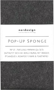 LIVIQUE, Schwamm Nordesign, 2er Set Pop-Up Schwamm 11x6.5cm H0.6cm