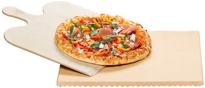 Rommelsbacher, Rommelsbacher PS 16 Viereck Pizzastein-Set, ROMMELSBACHER PS 16 - Pizza-/ Brotbackstein Set