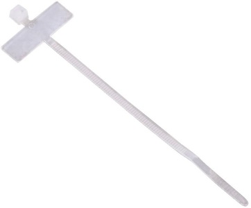 HAMA, Hama Kabelbinder Kunststoff Natur flexibel (L x B) 10 cm x 0.48 cm 25 St. 00020563, Kabelbinder m.Feld natur 25Stk
