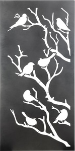 Nouvel, Paravent Birdie 200 x 100 cm anthrazit, Nouvel Paravent Birdie Anthrazit | 2 × 1 m