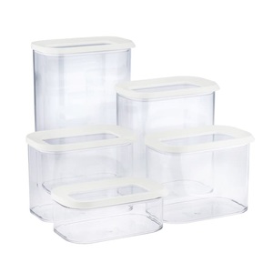 Rosti Mepal, Rosti Mepal Vorratsbehälter, 5 teiliges Set, Mepal - Dosen-Set, Set, Weiss