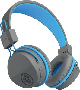 JLab, Jlab JBuddies Studio Kids On-Ear, Wireless, Grey/Blue, IEUHBSTUDIORGRYBLU4, JLAB AUDIO JBuddies Studio - Headset (On-ear, Grau/Blau)