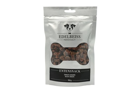 Edelbeiss Silber, Edelbeiss Silber Entensnack, 150 g Hundeleckerli, 