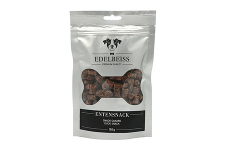 Edelbeiss Silber, Edelbeiss Silber Entensnack, 150 g Hundeleckerli, 
