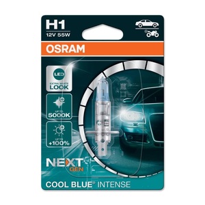 Osram, Osram Cool Blue Intense Next Gen H1 Autolampe, OSRAM, Ersatzleuchtmittel, COOL BLUE INTENSE Singleblister H1/12V/55W/P14,5s, AUTO & BIKE, 64150CBN-01B