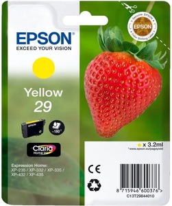 Epson, Epson C13T29844012 - Tintenpatrone, Epson Tintenpatrone, gelb, T298440, (180 Seiten)