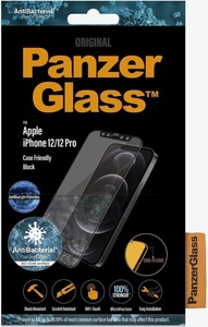 PanzerGlass, Panzerglass Displayschutz Case Friendly Black AB ABL iPhone 12 / 12 Pro, PanzerGlass Displayschutzglas »Case«, für iPhone 12, iPhone 12 Pro, (1 St.)