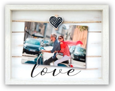 Goldbuch, Goldbuch Bilderrahmen Vivienne mit Clip 10 x 15 cm, Weiss, 