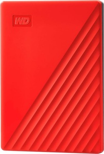 WD, WD My Passport® Externe Festplatte 6.35 cm (2.5 Zoll) 4 TB Rot USB 3.0, WESTERN DIGITAL My Passport (2019) - Festplatte (HDD, 4 TB, Rot)