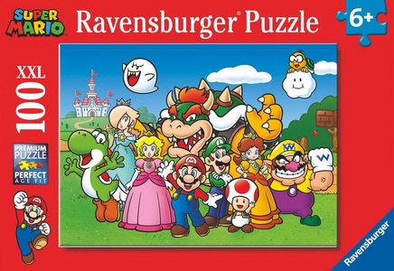 Ravensburger Verlag, Ravensburger Kinderpuzzle 12992 - Super Mario FunXXL - Puzzle für Kinder ab 6 Jahren, Ravensburger Puzzle »Super Mario Fun«, (100 tlg.)