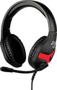 Könix, KONIX Nemesis - Gaming Headset (Schwarz/Rot), KONIX - Nemesis Switch Kopfhörer Kabelgebunden Kopfband Gaming Schwarz, Rot, Rot Bunt