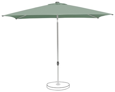 Suncomfort by Glatz POP UP Frost green 250 x 300 cm Mitellstockschirm