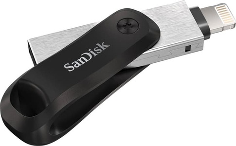 SanDisk, USB-Zusatzspeicher Smartphone/Tablet SanDisk iXpand™ Flash Drive Go Schwarz/Silber 256 GB USB 3.0, Lightning, Sandisk iXpand Go - USB-Stick (256 GB, Schwarz/Silber)