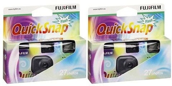 Fujifilm, Fujifilm 2 Stück Quicksnap Flash Einwegkamera, FUJIFILM QUICKSNAP ED 27 FLASH - Einwegkamera (Schwarz)