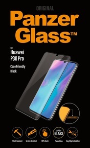 PanzerGlass, PanzerGlass Huawei P30 Pro Panzer Glas Display Schutzfolie Case Friendly mit Rahmen Schwarz (5336), 