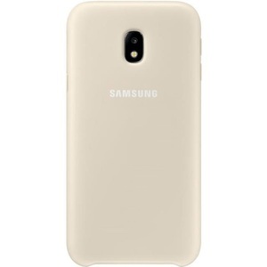 Samsung, Samsung Dual Layer Cover gold Hülle, Samsung - Hülle EF-PJ330CF Galaxy J3 2017, Gelbgold