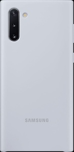 Samsung, Samsung Silicone Cover silver Hülle, Samsung - Hülle EF-PN970TS Galaxy Note 10, Grau