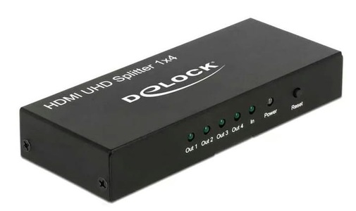 Delock, DeLock 4-Port Signalsplitter HDMI - HDMI, Delock 4-Port Signalsplitter HDMI - HDMI 4K/60Hz