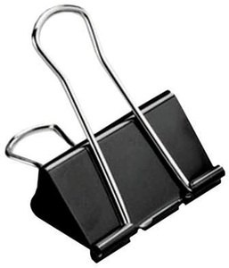 Büroline, Büroline Foldback-Klammer 19mm 112220 schwarz, BÜROLINE Foldback-Klammer 19mm 112220 schwarz