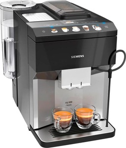 Siemens, Siemens Eq.500 classic - Kaffeevollautomat (Silber/Schwarz), Siemens Automatischer Kaffee-Bereiter TP507DX4