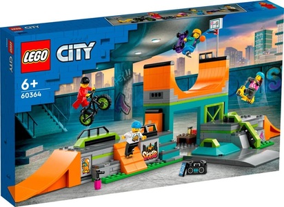 LEGO, 60364 City Skaterpark, Konstruktionsspielzeug, LEGO® Spielbausteine »City Skaterpark 60364«, (454 St.)