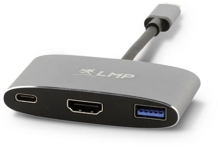 LMP, LMP Multiadapter Usb-C - Hdmi USB 3.0 Adapter, LMP Multiadapter USB-C - HDMI USB 3.0 Spacegrau