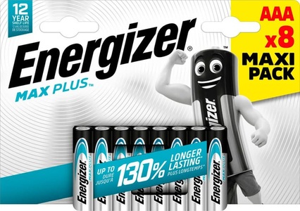Energizer, Energizer MaxPlus AAA 8 Stk. Batterie, Energizer Batterien Max Plus AAA LR03 1200 mAh Alkali 1.5 V 8 8 Stück