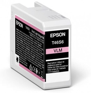 Epson, Epson Tintenpatrone T46S600 vivid light magenta, Epson Tintenpatrone, hell-rot, SureColor SC-P700, T46S600, (26ml)