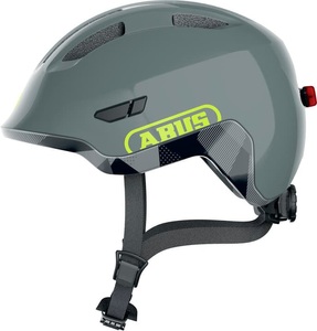 ABUS, Abus Smiley 3.0 ACE LED Velohelm grau, Abus Smiley 3.0 ACE LED Velohelm grau