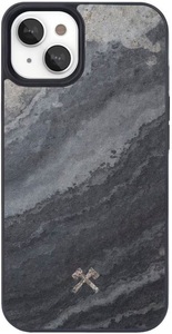 WOODCESSORIES, WOODCESSORIES Bumper - Schutzhülle (Passend für Modell: Apple iPhone 14 Plus), Woodcessories Back Cover Bumper MagSafe iPhone 14 Plus Camo Grau