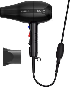 Solis, SOLIS Swiss Air 360° - Haartrockner (Schwarz), Solis Swiss Air 360° Haartrockner Schwarz