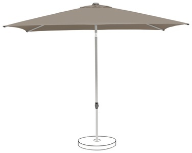 Suncomfort by Glatz, Suncomfort by Glatz POP UP Light taupe 250 x 300 cm Mitellstockschirm, Suncomfort BY GLATZ Sonnenschirm Pop up