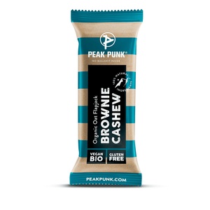 PEAK PUNK, Peak Punk Bio Oat Flapjack Riegel, PEAK PUNK Organic Oat Flapjack Brownie Cashew (60g)