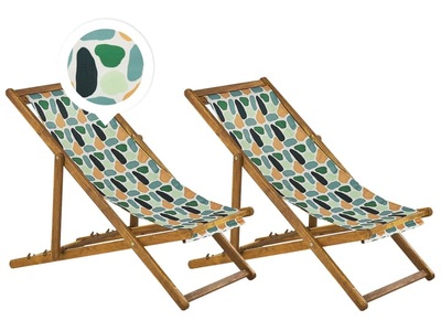 Beliani, Beliani Anzio Sonnenliege, Beliani - Liege aus Polyester Modern ANZIO, One Size, Weiss Bedruckt