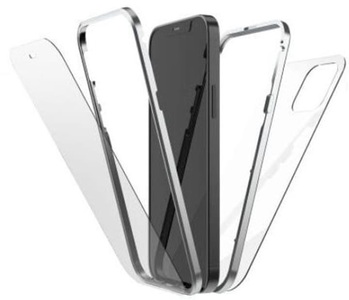 BLACK ROCK, Black Rock 360° Glass Cover Apple iPhone 13 Pro Max Silber, Black Rock Cover 