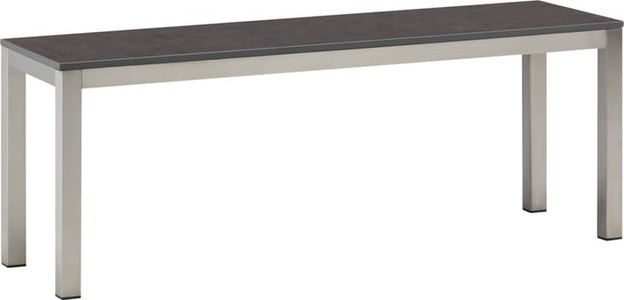 Do it + Garden, LOCARNO, 140 cm, Gestell Edelstahl, Platte HPL Sitzbank, LOCARNO, 140 cm, Gestell Edelstahl, Platte HPL Sitzbank