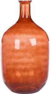 Beliani, Beliani Dekovase Glas goldbraun 51 cm DALCHINI Vase, Beliani - Dekovase aus Glas Modern DALCHINI, One Size, Camel