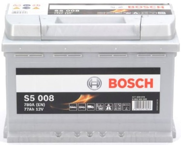 BOSCH - (Automotive Aftermarket), BOSCH - Batterie, BOSCH, Fahrzeugbatterie, Starterbatterie Bosch 12V/77Ah/780A LxBxH 278x175x190mm/S:0, AUTO & BIKE, 0 092 S50 080 S5 008