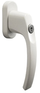 SUEDMETALL, SUEDMETALL Fenstergriff abschliessbar, Fenstergriff Abschliessbar Weiss | 13 cm