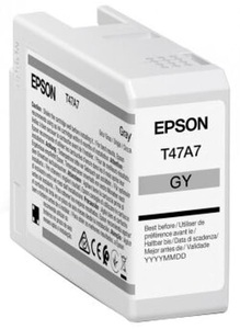 Epson, Epson Tintenpatrone T47A700 gray, Epson Tintenpatrone, grau, SureColor SC-P900, T47A700, (50ml)