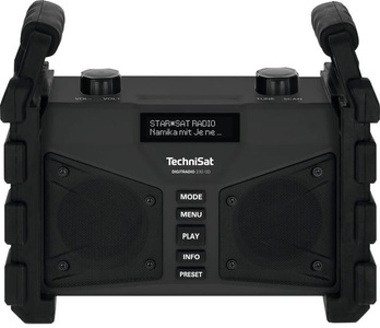 Technisat, TechniSat DIGITRADIO 230 OD DAB+ Baustellenradio AUX, Bluetooth®, UKW, USB wiederaufladbar, wasserdicht,, DIGITRADIO 230 OD, Baustellenradio