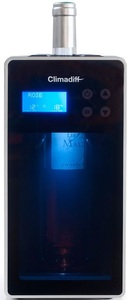 Climadiff, Climadiff Flaschenkühler VINICAVE Schwarz rechts, Climadiff Flaschenkühler «Vinicave», mit Touchscreen, grau