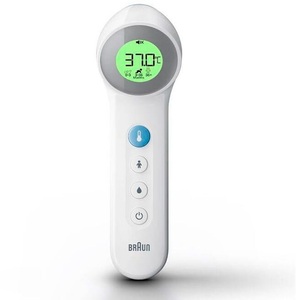 Braun, BRAUN Age Precision Berührungsfreies Stirnthermometer, Braun No touch Thermometer BNT400 Weiss