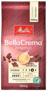 Melitta, Melitta Kaffeebohnen Ganze Kaffeebohnen, Melitta BellaCrema Intenso Kaffeebohnen 1kg