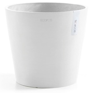 Ecopots, Ecopots Pflanzentopf Amsterdam 20, Weiss, ECOPOTS Pflanzkübel »Amsterdam 20 Weiss«