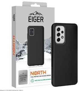 EIGER, Eiger - Samsung Galaxy A33 5G North Case Premium Hybrid Schutzhülle (EGCA00361) - Schwarz, Eiger Samsung Galaxy A33 5G Outdoor-Cover North Rugged Schwarz (EGCA00361)