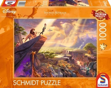 Schmidt Spiele, Disney, König der Löwen (Puzzle), Puzzle Schmidt Spiele Thomas Kinkade König der Löwen 1000 Teile