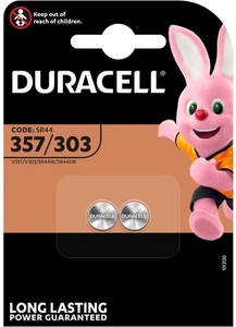 undefined, DURACELL Knopfzelle 1,5V 357/303 2 Stück, Duracell 357 LLP Silver Oxide 2Pcs - Knopfzelle (Silber)